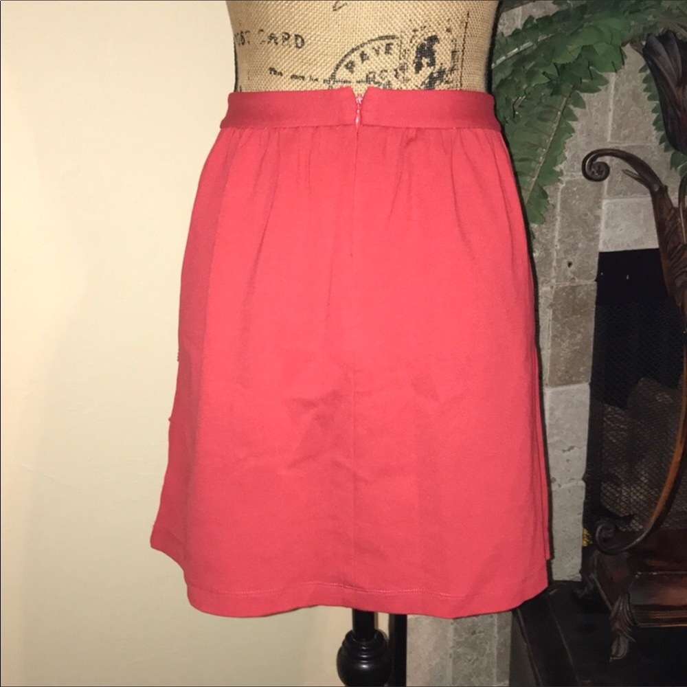 Trendy J. Crew Red Skirt - Picture 4 of 6